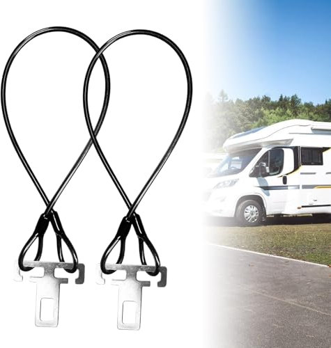2 Pezzi Accessori Per Camper Antifurto, Blocca Sterzo Automobile, Blocco Del Volante, Per Camper, Serratura Antifurto 60 Cm Protezione Antifurto Per Porta, Serratura Per Roulotte, Veicoli Commerciali