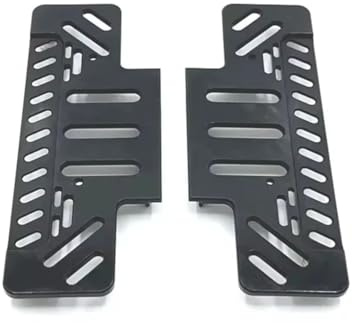 Para MN128 MN86 G500 1/12 Pedales Metálicos Coche Teledirigido RC Vehículos Orugas Accesorios Mejoras Reemplazo Y Reparación Chasis RC(Black)