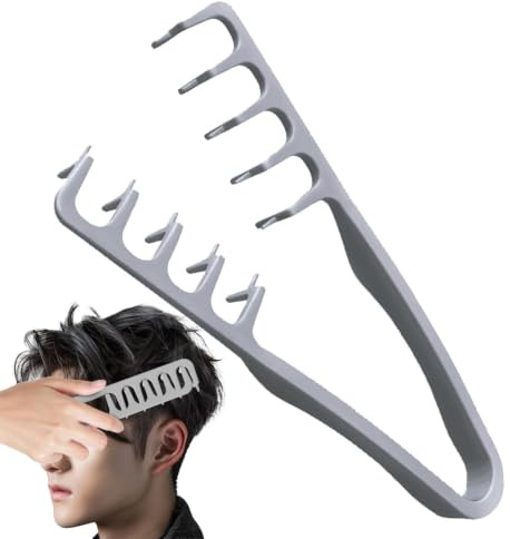 Texturs Styling Kamm, Stylingkamm Mit Texturs, Breiter Zahn Kamm Männer | Volumen Lockenkamm Naturlocken Haarkamm Männer, Texturkamm, Großzahnkamm Für Volumen & Pflege