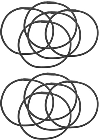 HOODANCOS Set 10 Pezzi Elastici in Gomma Antivibrazione per Supporto Microfono da Tavolo, Clip Antiurto per Microfono a Condensatore, Accessori Resistenti per Braccio Microfonico,