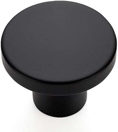 Ravinte 5 stycken skåpknappar, svarta knappar för skåp, 30 mm, köksknappar, möbelknoppar, lådor, skåpdörrknoppar