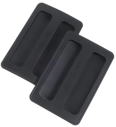 Toaster Cover 2 Pack Silicone 2 Slice Toaster Lid Bread Machine Cover Bread Maker Dust Cover Protector Kitchen Appliance Sandwich Machine Part Accessories (Black)