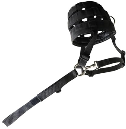 Zeizafa Museruola Ventilata da Pascolo con Cavezze per Cavallo Staccabili Attaccate Protezione per La Bocca con Reti Sicurezza Migliorate Attrezzatura per Cavallo Resistente Strappo