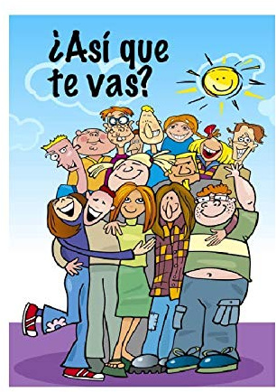 Antracita Tarjeta Despedida Personas te Vas 20x30