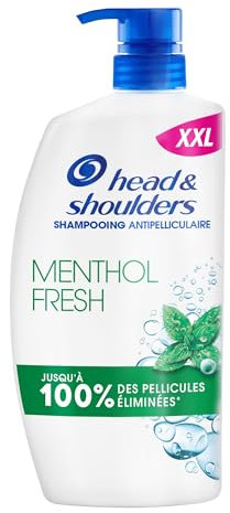 Head & Shoulders Menthol Fresh Shampoing Antipelliculaire, Pompe 800ml; Usage Quotidien; Jusqu'à 100% des Pellicules Éliminées, Cliniquement Prouvé; Tous Types de Cheveux et de Cuir Chevelu