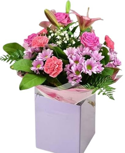 Pink Lady Fresh Flowers Delivery Bouquet - A Delightful Collection of Soft Pink Blooms Delivery