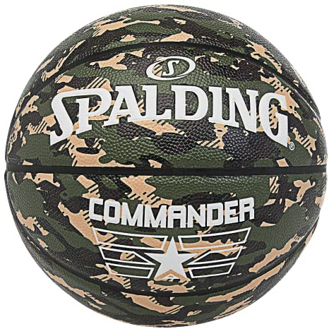 Spalding Commander Camo Sz7 Rubber Basketball