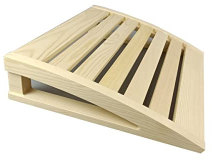 HJJKKH Saunakopfstütze aus Holz, Sauna-Kopfstützenkissen, 100 % natürliches Holz, Nackenkissen, Kopfstütze für Sauna, Sauna, Zubehör (Holzstil-1)