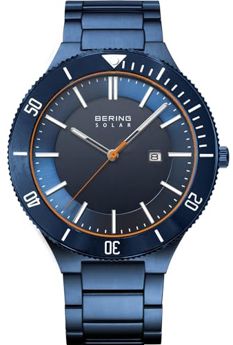 BERING Herren Uhr Solar Movement - Solar Collection mit Edelstahl und Saphirglas 14443-797 - 10 ATM