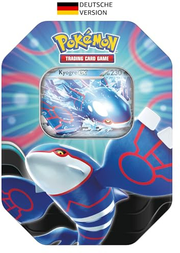 Pokémon - Gioco di carte collezionabili: Tin-Box Azur-Legenden: Kyogre-ex (4 booster packs & 1 carta promozionale olografica)