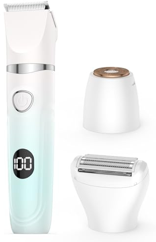 Lady Shaver for Women,3-in-1 Wet & Dry Use Bikini Trimmer for Women,Electric Painless Razor for Legs,Body,Private Area,Sensitive Skin