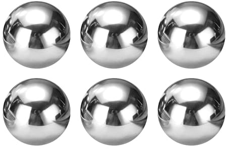 QUARKZMAN 6 Stycken Precisionskulor 25mm Diameter G25 Solidt Kromstål Kulor För Kullager Maskineri Bilindustri Och DIY