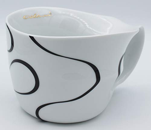 Luigi Colani Designer Jumbotasse Loop Schwarz/Black große Tasse Humpen Kaffeetasse ab OVO Color 450ml