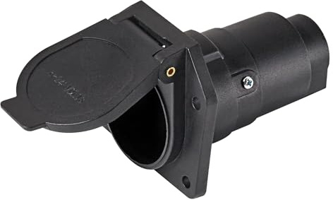 Oyviny Vehicle-Side 7-Way RV Trailer Socket, 7-Pin Blade Trailer Wiring Harness Connector, Replacement Trailer Adapter Plug for Truck Cars Boat RV