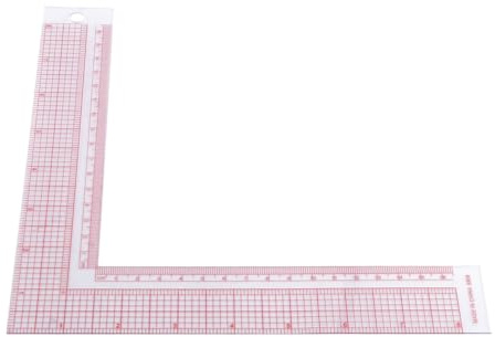 Alipis Righello da Cucito a l in Plastica Trasparente Multifunzionale Righello da Sarto per Abbigliamento Scala Interna Strumento di Misurazione Preciso per Cucito e Artigianato