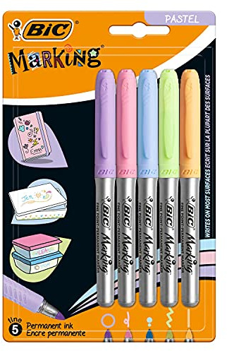 Bic Permanent Markers, 5 each