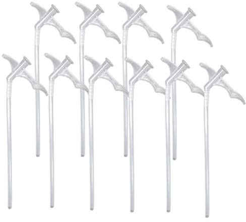 Hameio Mousse Expansive - avec Tuyau Mousse Polyuréthane Conduit pour Mousse Pulvérisation, Montage du Pulvérisation en Mousse sur Mousse Expansive, Blanc (10pcs)