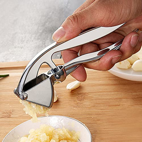 ROYIYI Presse Ail Professionnel Garlic Press Pratique Solide-Nettoyage Facile pour la Presse ail et dénoyauteur, Broyeur d'ail en, Presse à Gingembre, Poignée Ergonomique Aide de Cuisine Pratique