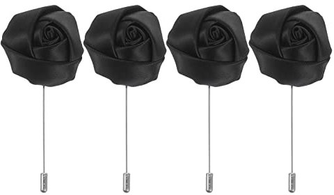 PartyKindom 4st Handgjorda Klädesaccessoarer För Män Julros Corsage Kostym Elegant Dekorativ Broche För Speciella Tillfällen Och Fester