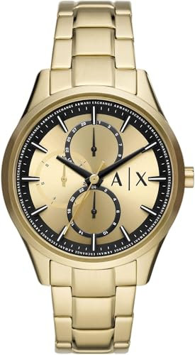 Armani Exchange Watch For Men, Chronograph Movement and 42mm Case Size with Stainless steel, Leather or Silicone strap