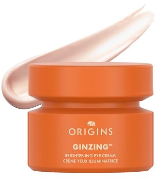Origins GinZing Brightening Eye Cream with Vitamin C & Niacinamide| Visibly Reduces Dark Circles, Cool, 0.5 Fl Oz