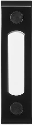 Heath Zenith 18000216 Wired Push Doorbell Button, Black, Metal, Lighted, Surface Mount, Home Improvement, Outdoor, House Accessory