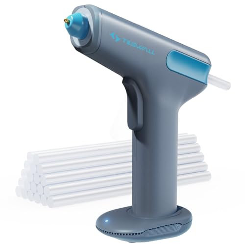 Tilswall Pistola de pegamento caliente inalámbrica con motor.