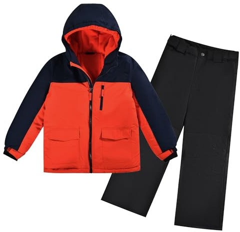 ODYSSEY-REFUGE LUNA Jungen-Schneeanzug mit Kapuze Wasserabweisender Skianzug, winddichter Winteranzug