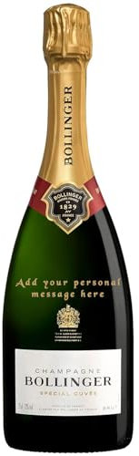 Personalised Bollinger Special Cuvee Champagne 75cl - Gift for all occasions, Customised Engraved Champagne Bottle With Custom Engraving, Premium Alcohol Gift Ideas