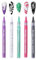 5 Pcs Nagellack Stift, Nagellackstift Für Nägel, French Nails Stift, Nail Art Pen, Frauen 3D Nail Pen, Nagelkunststift DIY Lackstift, Nagellackstifte Für Frauen(Schwarz, Weiß, Rosenrot, Grün, Lila)