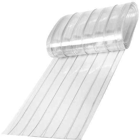 Liummrcy Dog Doors, Dog House Door Flap 79x7in Transparent Cold-Proof Dog Door Replacement Flaps Waterproof Anti-Static Cuttable DIY Plastic Curtain Strips for Winter