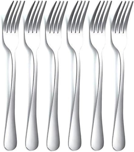 Dinner Forks 8 Pieces, Stainless Steel 20cm Table Forks Cutlery Forks Set, Silverware Set, Dishwasher Safe. (8)