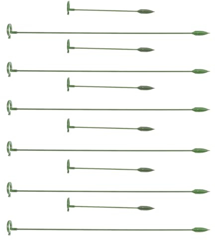 MAGICLULU 20 Stück Pflanzenstützen 17cm 37cm Schmetterlingsorchideen Stützstäbe aus Langlebigem Material Pflanzenringe für Topfpflanzen Gartenpflanzen Gartenhilfe für Gesundes