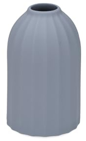 H&H Vaso Monofiore Arborea in Porcellana Azzurro Carta da Zucchero – Design Cilindrico Minimal – Dimensioni 7x12 cm – Elegante Decorazione per Casa e Tavola