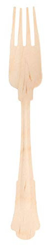 García de Pou 100 Unidades - 189.41 Tenedores Classic, 20 Cm, Natural, Madera