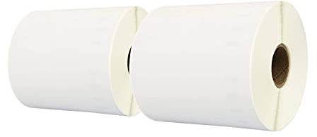 LEYF Etiketter för Dymo 4XL etikettwriter – S0904980-104 mm x 159 mm – 2 rullar pack etiketter x 220 st. per rulle = 440 etiketter, självhäftande, adressetiketter, fraktetiketter, DYMOXL2