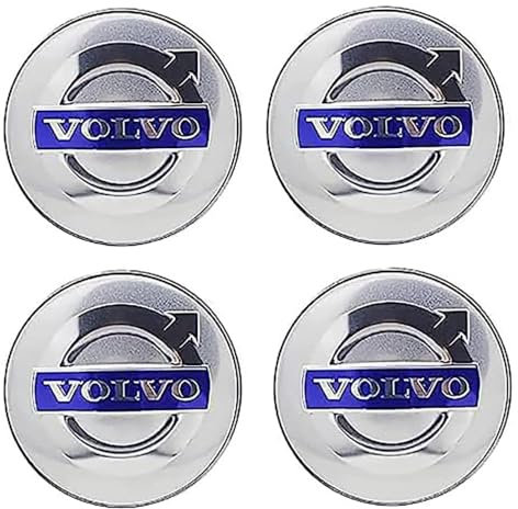 4 stycken hjulnavkapslar för Volvo S60 S90 XC40 XC60 V40 V50 C30 C40 C70 65 mm fälgkåpor navkapslar, hjulnavkapslar, medelstort hjulnavskydd, hjulskruvlock