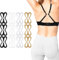 Larrel 12 Stück BH-Träger Clips, Unsichtbare Bh Träger Halter Schmetterling BH Clips BH Zubehör Set Racerback BH Clip Anti Rutsch BH-Clips Kreuzrücken Clips Schnallen für Sportwesten, Kleider, Fitness
