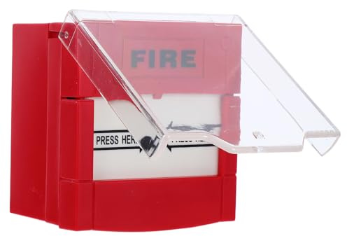 ERINGOGO Botón Manual de Alarma contra Incendios Rojo Interruptor de Emergencia con Función de Reseteo Activación Rápida para Seguridad Negocios y Entornos Comerciales