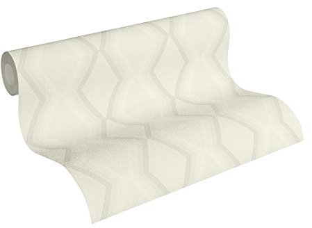 A.S. Création Daniel Hechter Vliestapete Tapete geometrisch grafisch 10,05 m x 0,53 m creme grau weiß Made in Germany 362621 36262-1