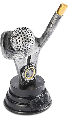 GOODS+GADGETS golftävling, vinnare, pokal – minigolf-vinnare, trofé, 18 cm, anpassningsbar