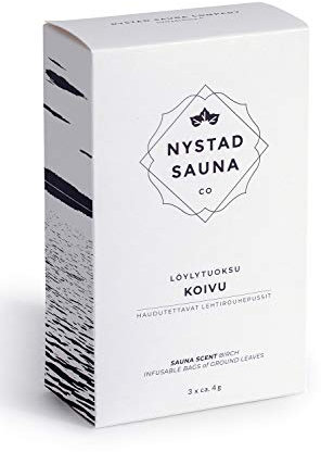 Nystad Sauna | 3er Set Saunaduft Saunaaufguss Aroma Kräutermischung - mehrfach verwendbar vegan, ökologisch, abfallfrei und ohne chemische Zusätze (Birke)