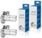 kör4u 2er Set Design Eckventil 1/2 x 3/8 Zoll, abgerundetes Wasserabsperrventil, Chrom, Schnellverschluss, für Bad & Küche, inkl. Rosette