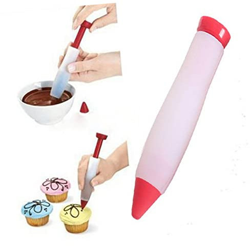 SHOWERORO Dekorierstift, Zuckerguss-Spritztüllstift, Schokoladenkorten, Schokoladen-Entkorierstift, Schokoladenschreibstift, Backzubehör, Keksglasur-Werkzeuge, Zuckergussstifte, Gebäckstift,
