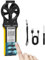 CFM Meter HVAC Anemometer, Rechargeable Anemometer Handheld with Touch Screen, CFM Meter 0-999900 ft3/min with Temp, Backlight, Data Hold for Air Volume, HVAC Vents, Sailing, Shooting