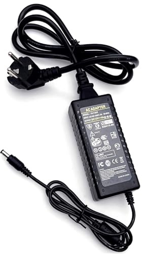 JZK Adattatore di alimentazione 12 V, 5 A, alimentazione AC 100 V-240 V, 1,8 A fino a DC 12 V, 60 W, connettore jack da 5,5 mm x 2,1 mm, per fotocamera CCTV, striscia LED, monitor LCD, DVD