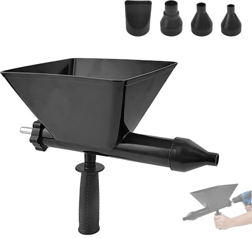 Aplicador Mortero Juntas, Pistola de Silicona, Hormigoneras Electricas con 4 Boquillas, Máquina de Lechada, Mortero Cemento para Paredes de Cemento