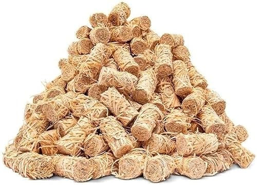 200 Natural Firelighters - Fastblaze Natural Firelighters for Fireplaces, Stoves, Wood Burners, BBQ, Pizza Ovens Firepits and Chimeneas