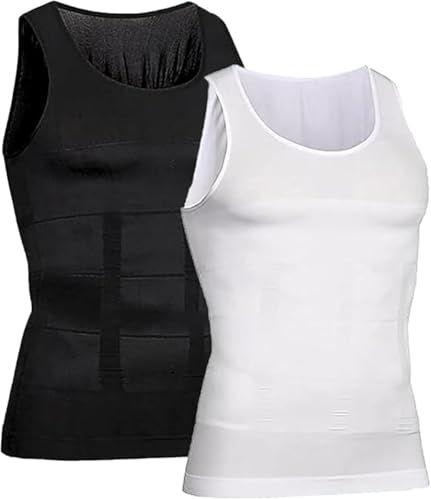 Shaperluv da uomo, 2025 New Shaperluv Tank 2.0 da uomo taglie forti, canottiera compressiva modellante per il corpo e la pancia, canottiera sportiva traspirante base layer, Shaper Luv Tank da uomo