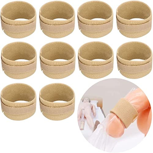 Confezione Da 10 Dispositivi Di Fissaggio For Catetere Esterno Maschile Antiscivolo, Cintura Fissa Regolabile Incontinenza Urinaria, Cinghia Supporto Elastico Morbido Riutilizzabile(10 belt)
